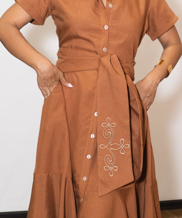 VESTIDO KENYA TERRACOTA